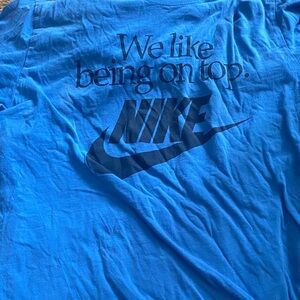 Nike Bold Blue Slogan Tee 6 shirts